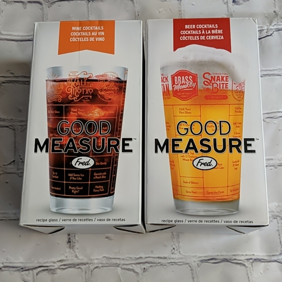 Set of 2 Fred Recipe Glasses, NWT